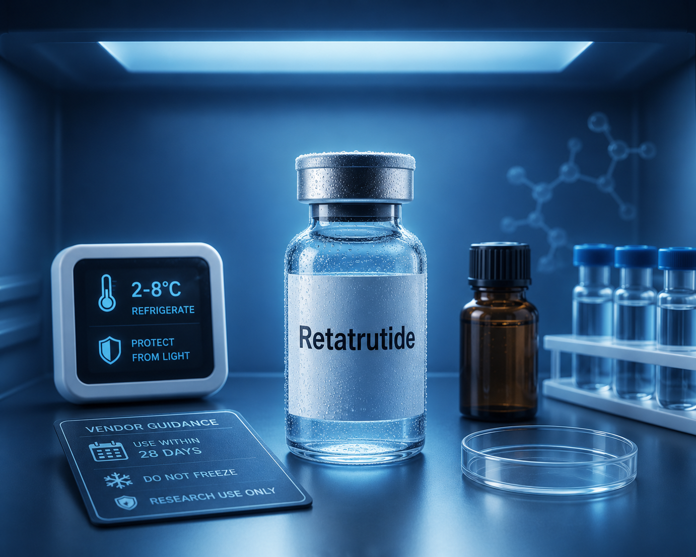 Cómo conservar retatrutida reconstituida